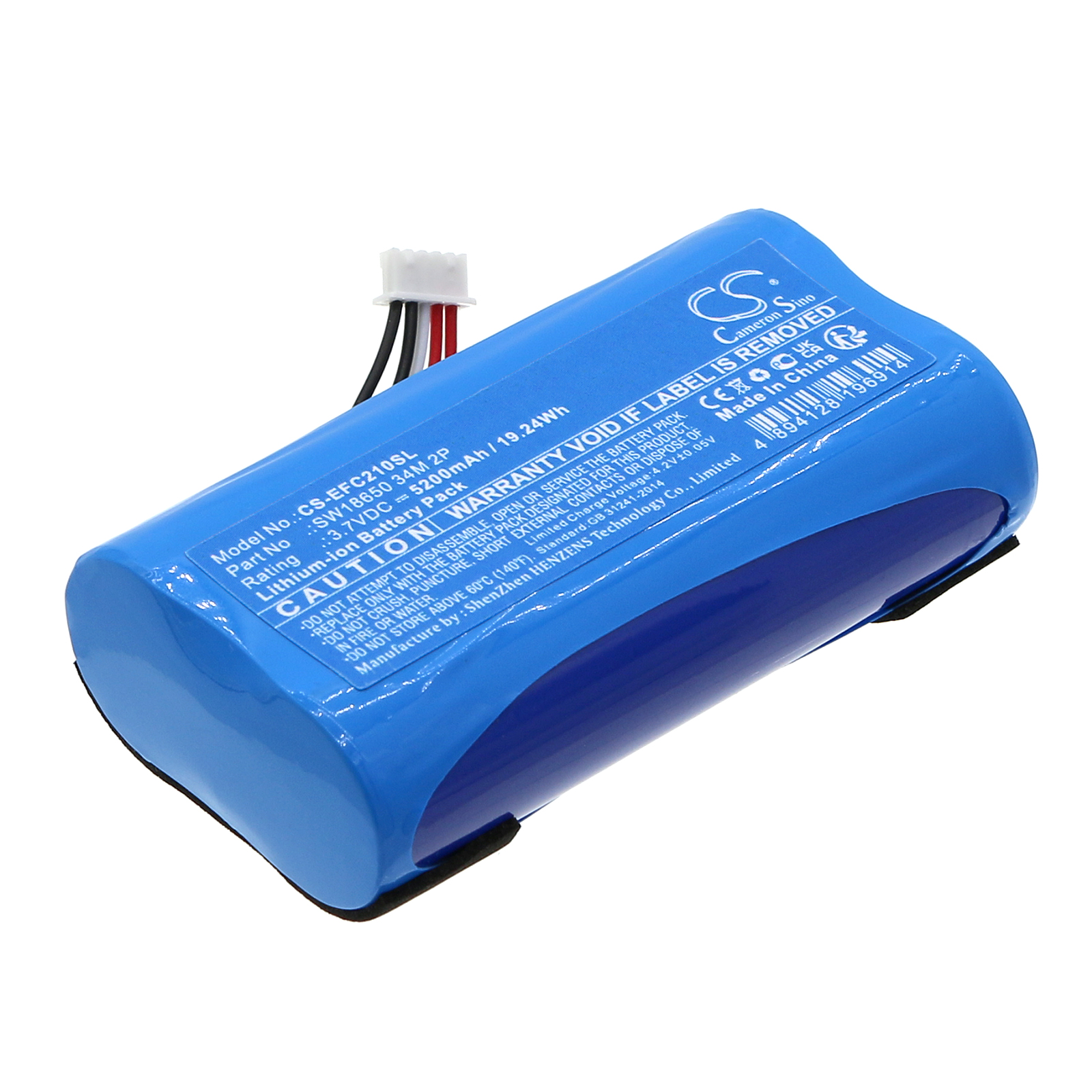 EUFY 2C BATTERY REPLACEMENT Replacement Battery 3.7V 5200mAh