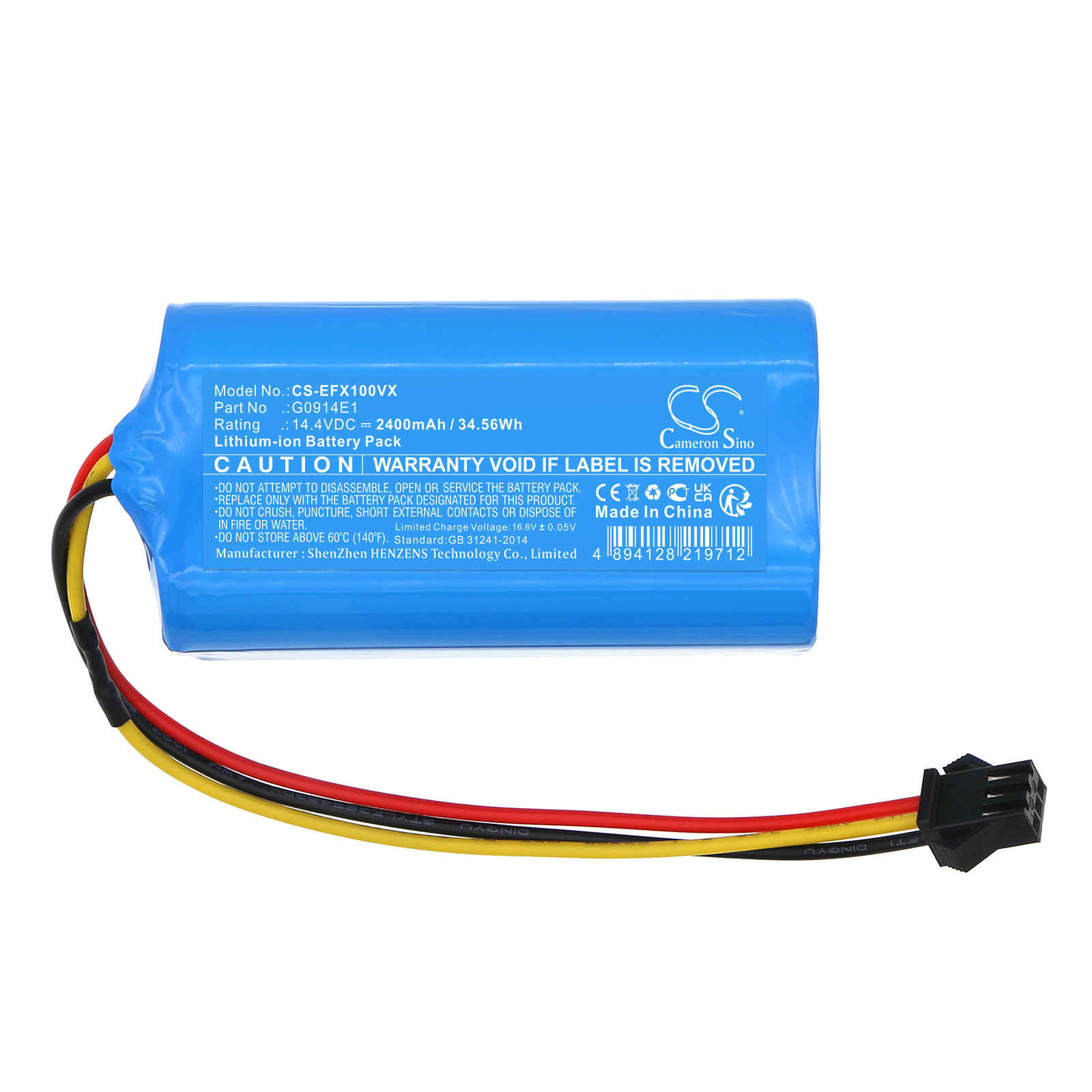 Eufy RoboVac X10 Pro Omni Vacuum Replacement Battery 2400mAh