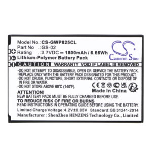 Grandstream WP822 WP825 GS-02 Cordless Phone Replacement Battery 1800mAh