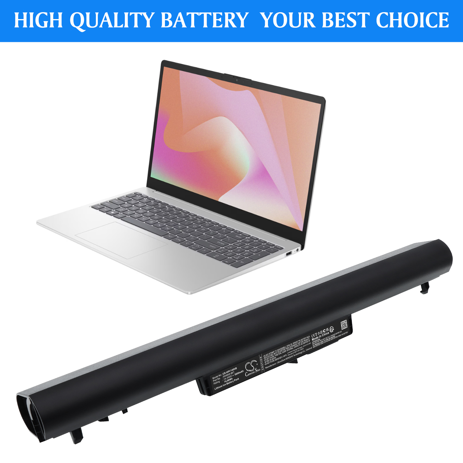 Compaq HP 694864-851 Pavilion Series Replacement Battery 5200mAh