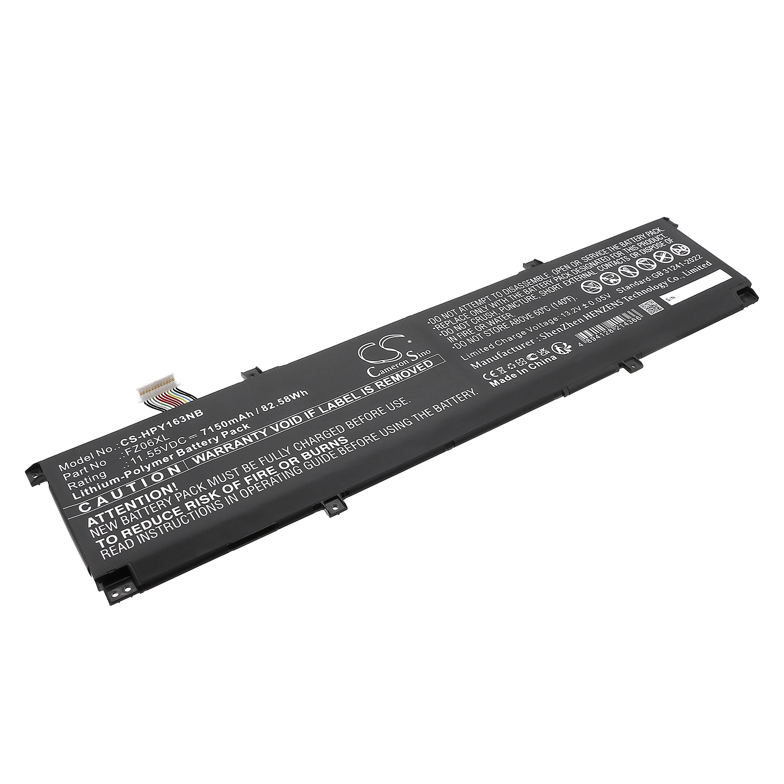 HP ENVY 16-H0770ND FZ06083XL Replacement Battery 7150mAh