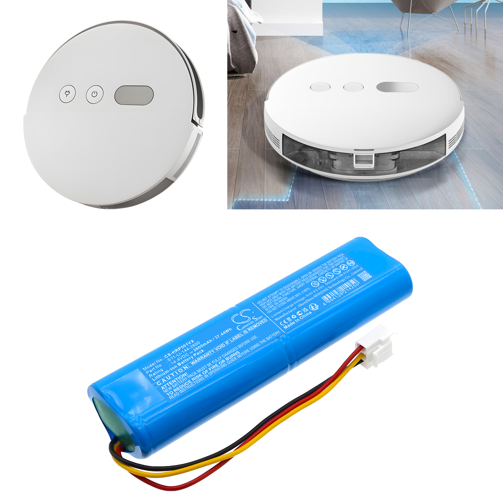 Haier P50U1 S50U1 Z50U1 Vacuum Replacement Battery 2600mAh