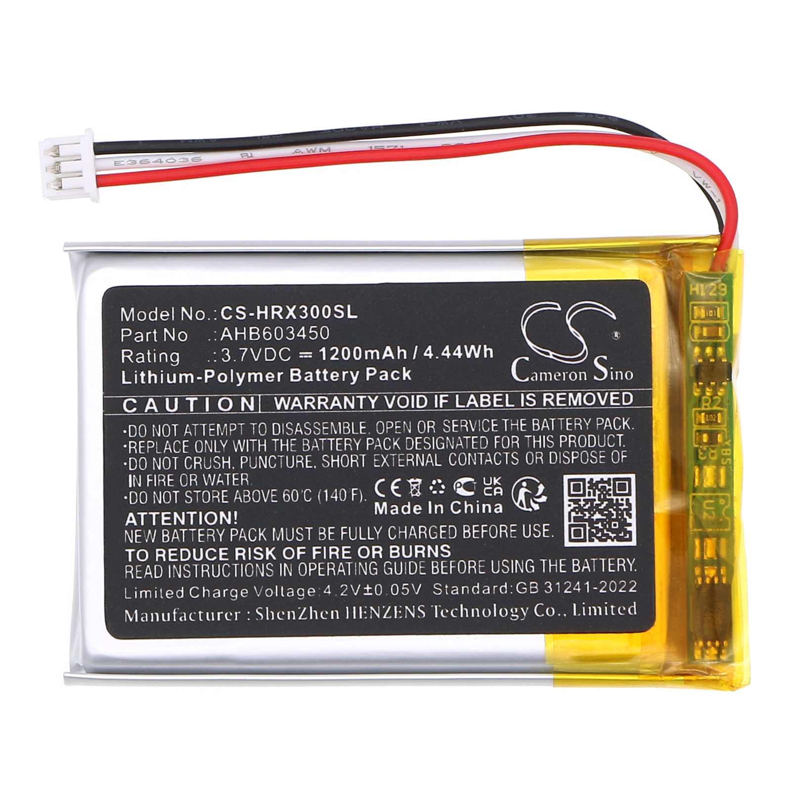 HYPERX CLOUD 3 WIRELESS BATTERY AHB603450 Replacement Battery