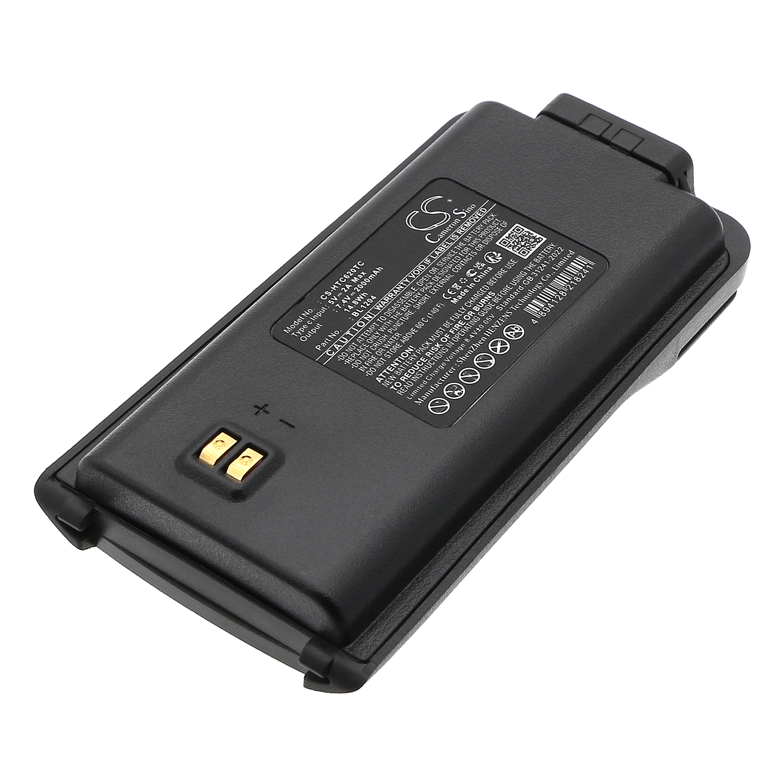 HYT BL1204 Two-Way Radio Replacement Battery 7.4V 2000mAh