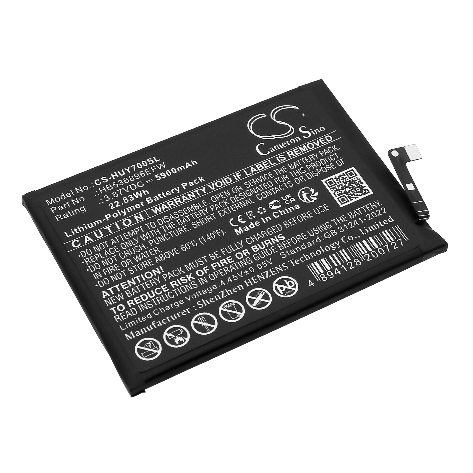 HB536896EFW Huawei Replacement Battery 5900mAh