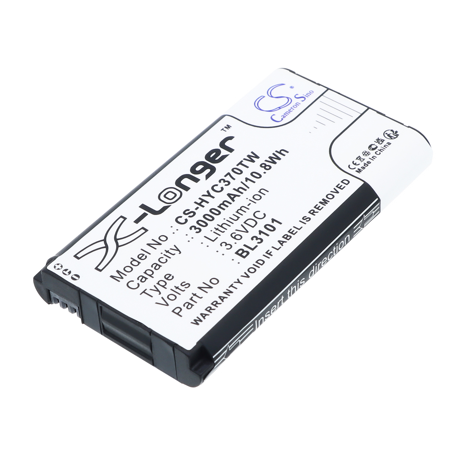 3000mAh Battery for Hytera BL3101, PNC370 Series Two Way Radios