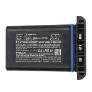 Icom IC-M91D IC-M92D BP-275 Two-Way Radio Replacement Battery 1500mAh