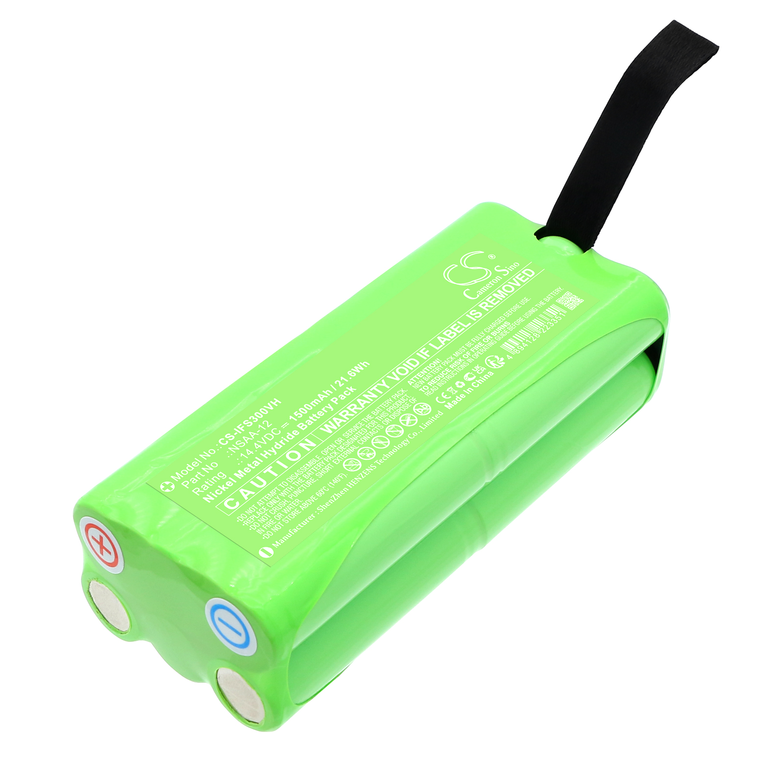 Infinuvo Cleanmate S300 Cleanmate S400 Vacuum Replacement Battery 14.4V 1500mAh