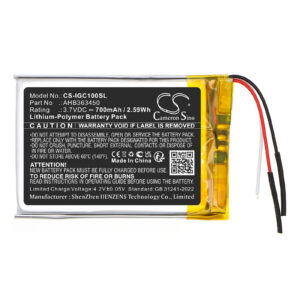 iGpsport BSC100 BSC100S AHB363450 GPS/Navigator Replacement Battery 700mAh