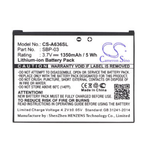 Asus Mypal A630 Mypal A632 Mypal A632N Mypal A635 Replacement Battery 1350mAh