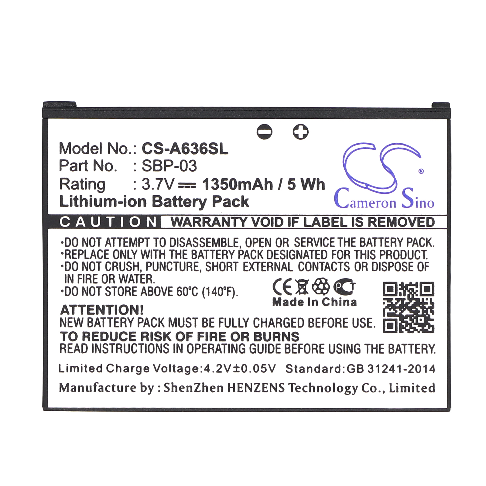 Asus SBP-03 GPS/Navigator Replacement Battery 1350mAh