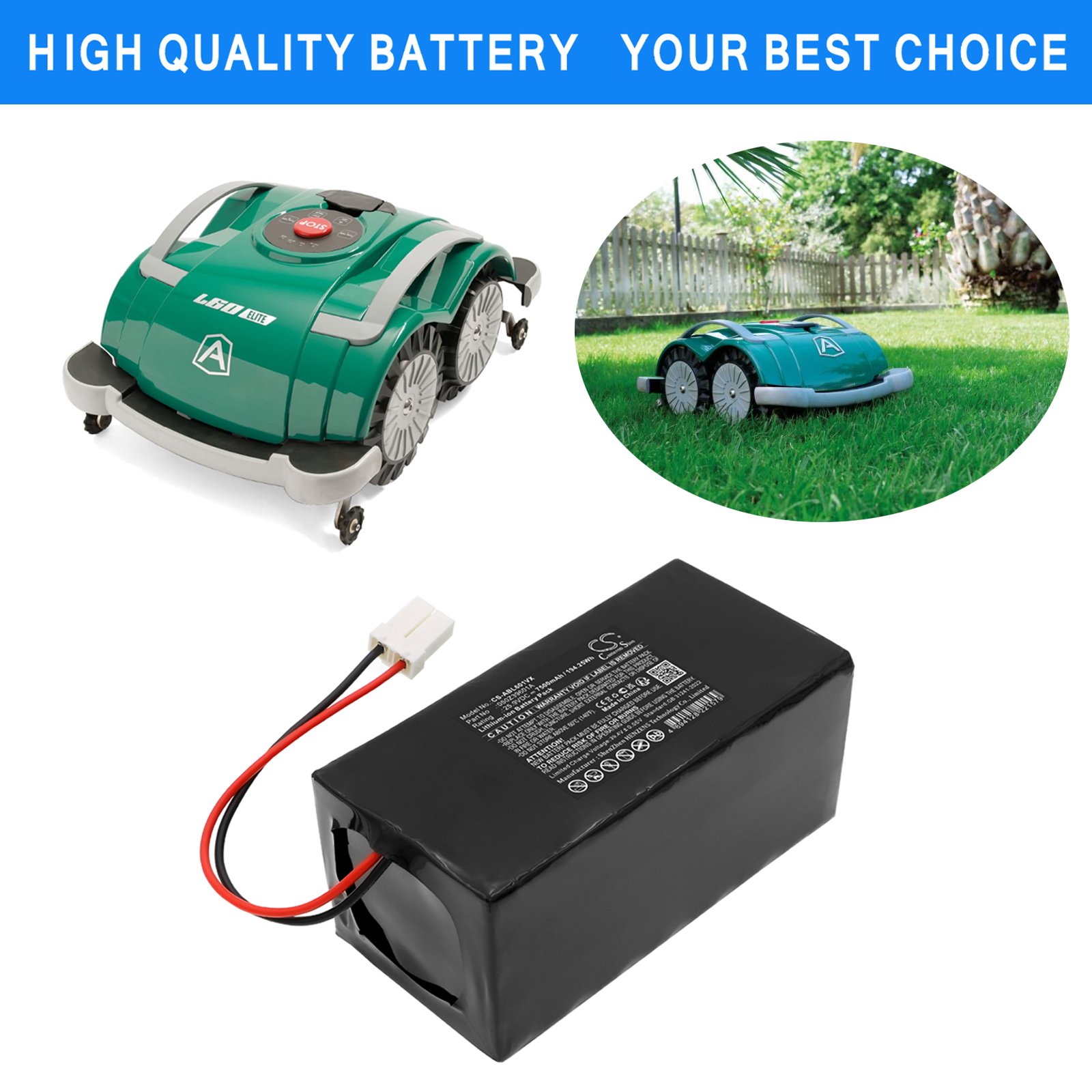 Ambrogio AM060L0V9Z Replacement Battery 25.9V 7500mAh