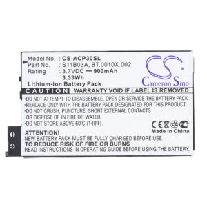 Acer neoTouch P300 Replacement Battery 900mAh