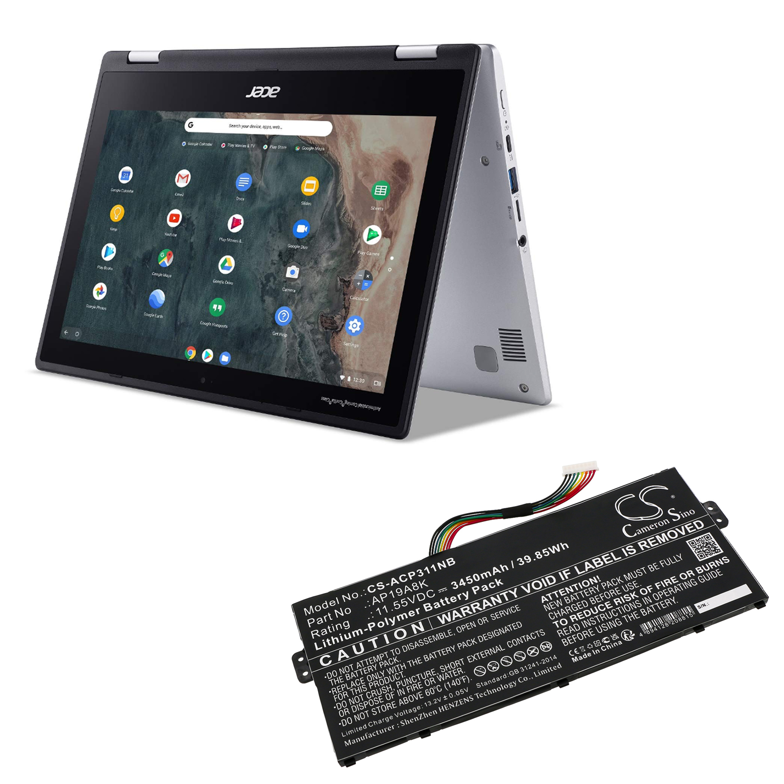 Acer AP19A8K Notebook/Laptop Replacement Battery 3450mAh