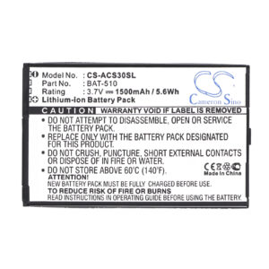 Acer Iconia Smart S300 BAT-510 Mobile/SmartPhone Replacement Battery 1500mAh