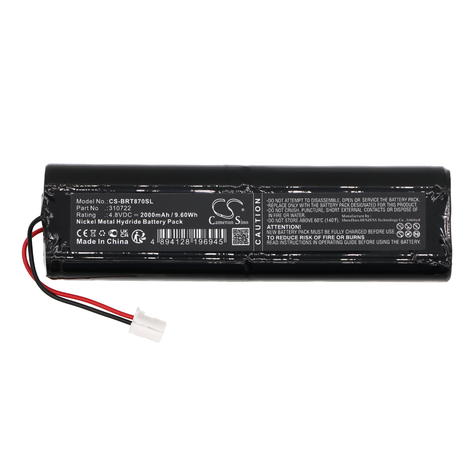 Bartec Benke 6728-70 Serie C Replacement Battery 2000mAh