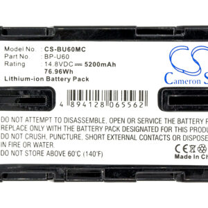 Sony BP-U60 Digital Camera Replacement Battery 5200mAh