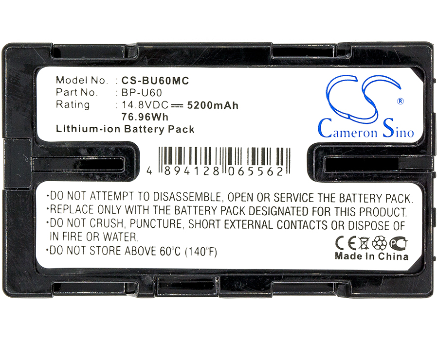 Sony BP-U60 Digital Camera Replacement Battery 5200mAh