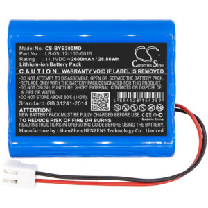 BIOLIGHT BLT-E30 Medical Replacement Battery 2600mAh