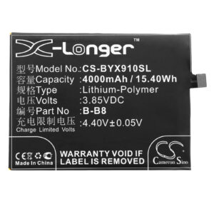 BBK VIVO X9 Plus Vivo B-B8 Replacement Battery 4000mAh
