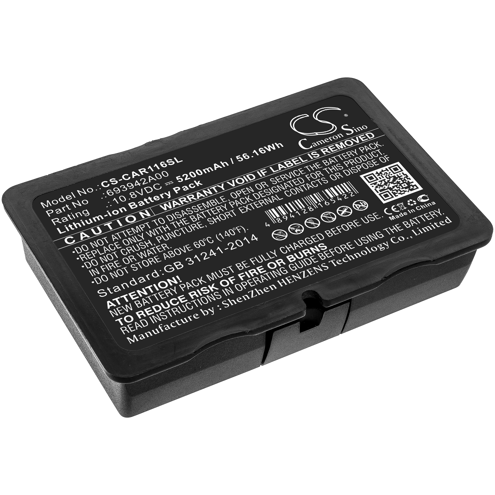 Chauvin Arnoux C.A 6116N Replacement Battery 5200mAh