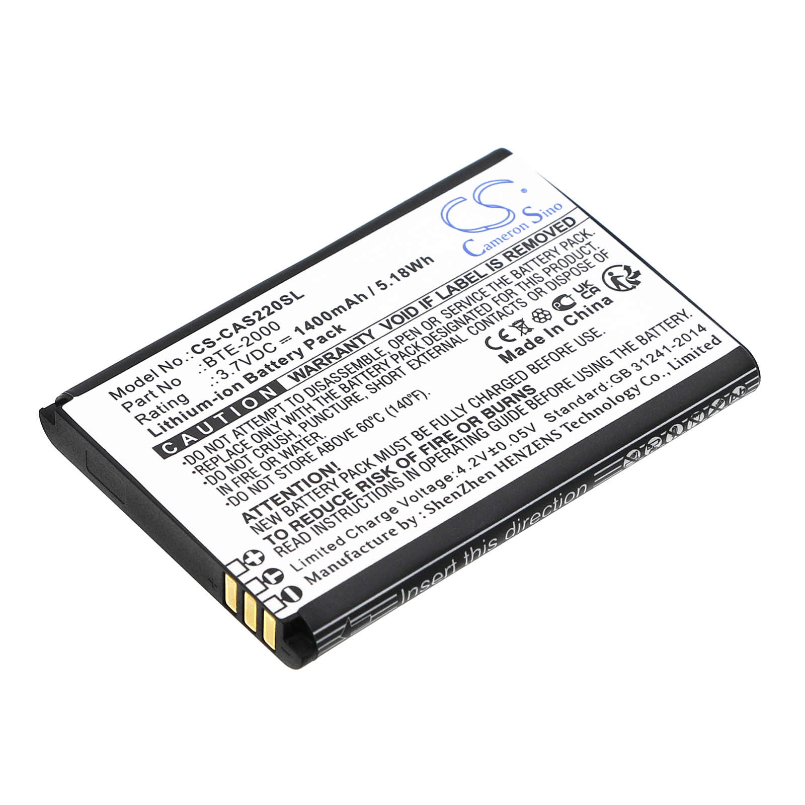 CAT S22 BATTERY CATERPILLAR CAT S22 Replacement Battery