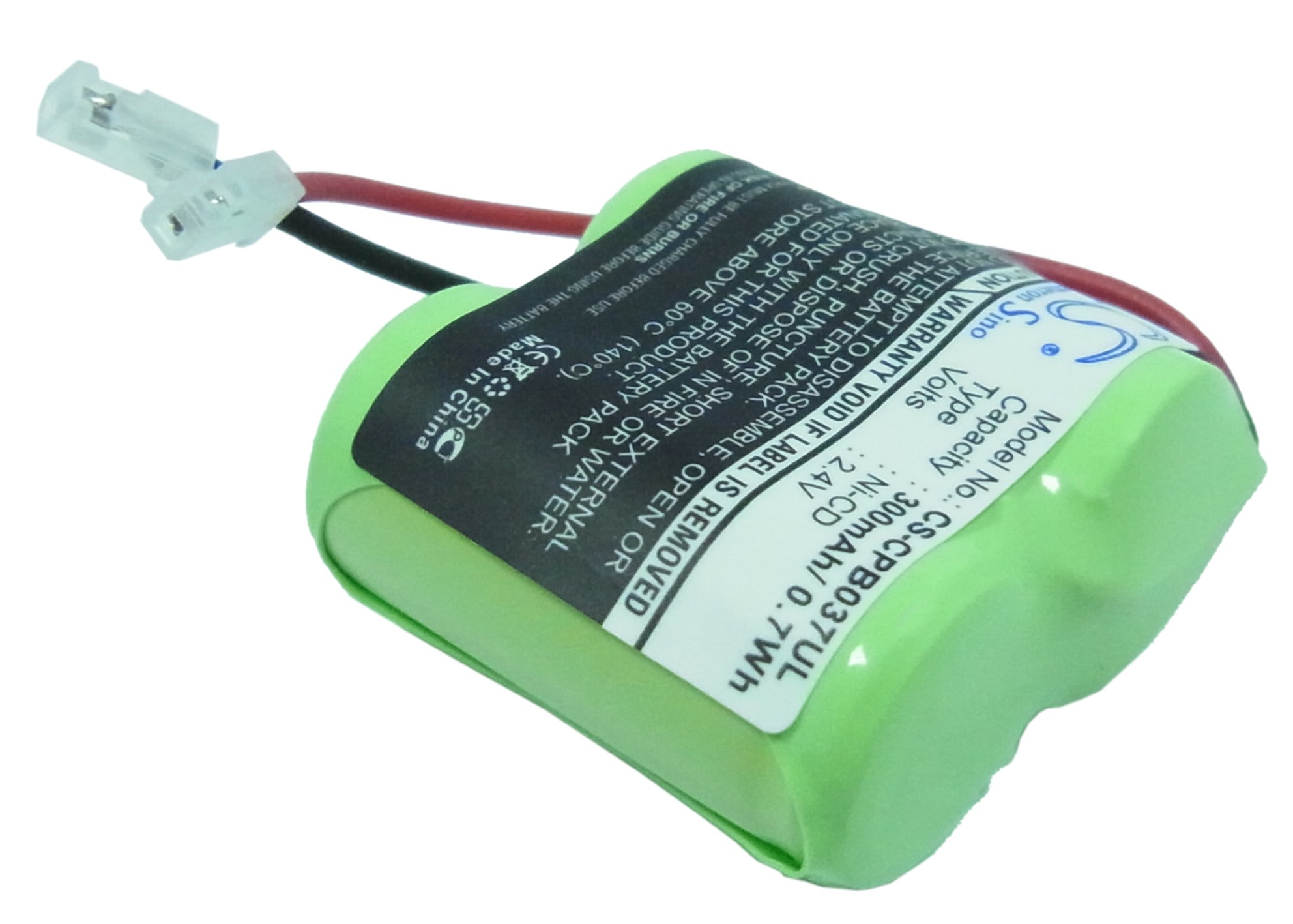 Universal 2/3AA x 2 Cordless Phone Replacement Battery 300mAh