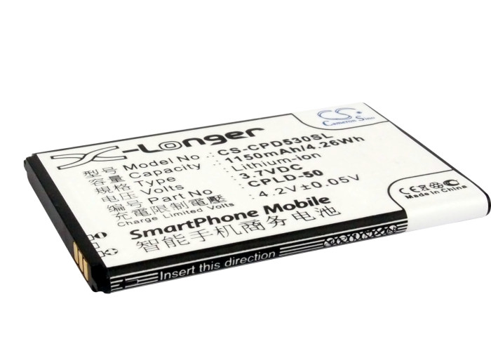 Coolpad 8013 8811 D530 E239 W711 Replacement Battery 1150mAh