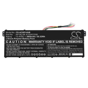Acer AP18C7M Notebook/Laptop Replacement Battery 3800mAh