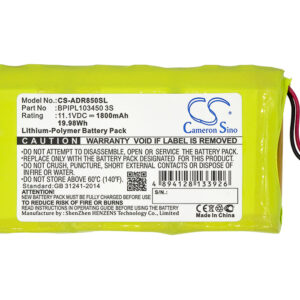 Albrecht DR 850 DR-850 BPIPL103450 3S DAB Digital Replacement Battery 1800mAh