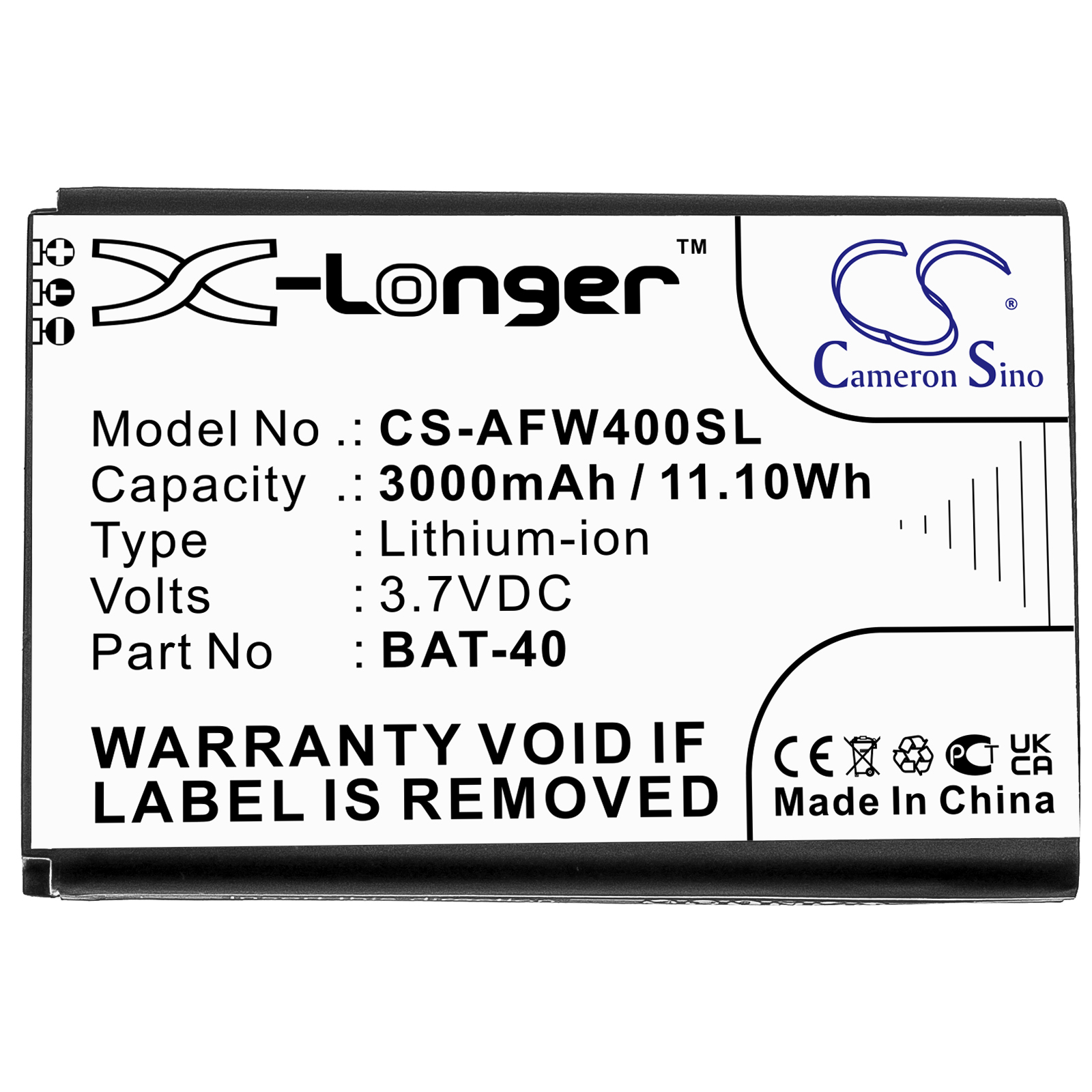 AT&T IFWA-40 BAT-40 Wireless Router Replacement Battery 3000mAh