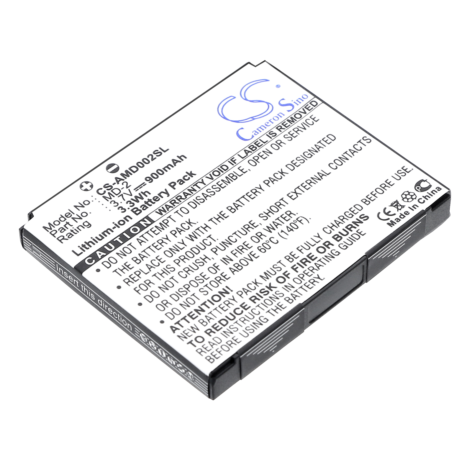 AMOI MD-2 Mobile/SmartPhone Replacement Battery 900mAh