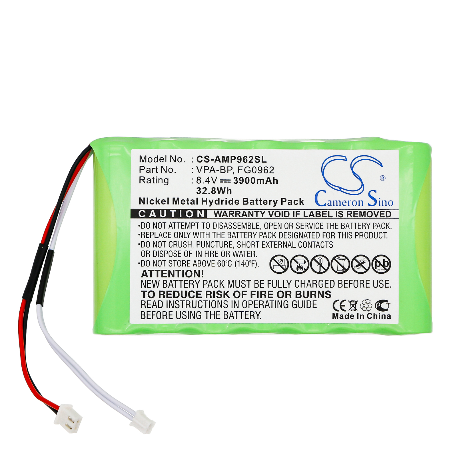 AMX touchscreens VPW-GS Replacement Battery 3900mAh