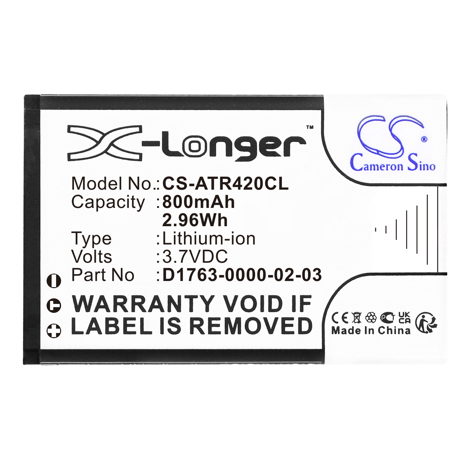800mAh Replacement Battery for Aastra 420d