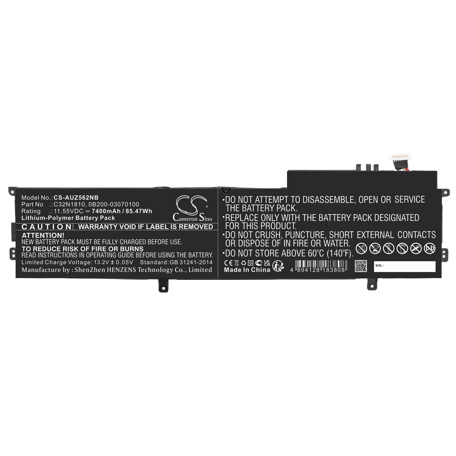 Asus ZenBook Flip 15 UX562 Replacement Battery 7400mAh