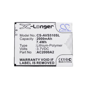 Archos 50c Oxygen AC2000A2 Mobile/SmartPhone Replacement Battery 2000mAh