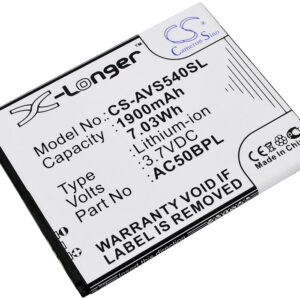 Archos 50b Platinum AC50BL AC50BLP AC50BPL AL50BPL Replacement Battery 1900mAh
