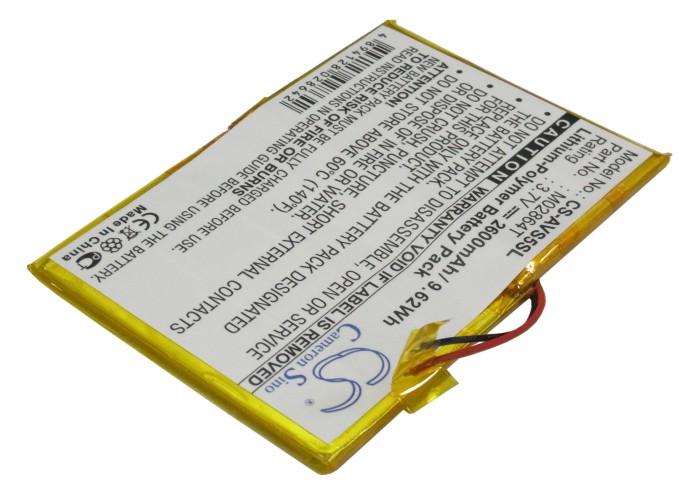 Archos 5 60GB M02864T MP3 Player Replacement Battery 2600mAh