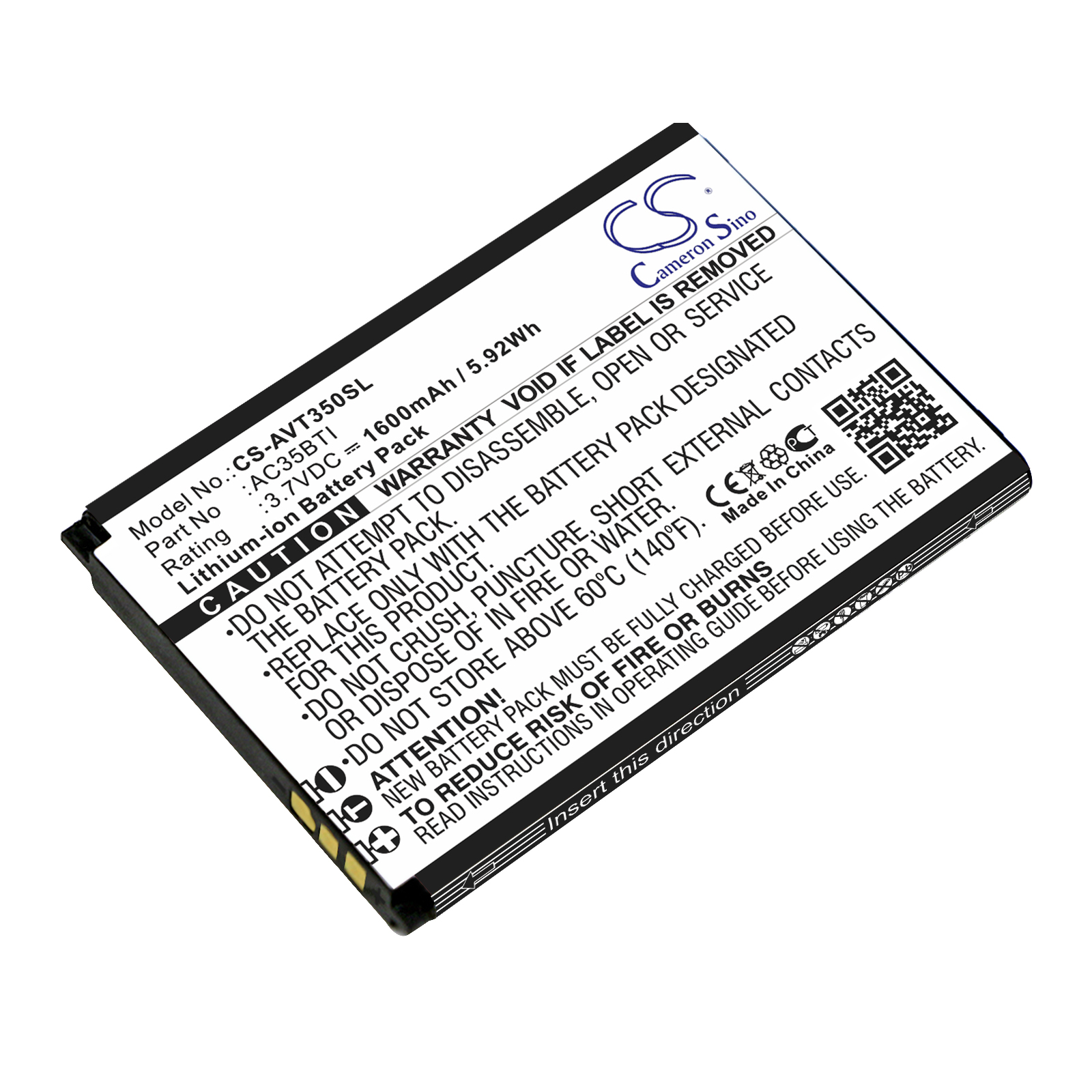 ARCHOS 35B TITANIUM AC35BTI Replacement Battery 1600mAh