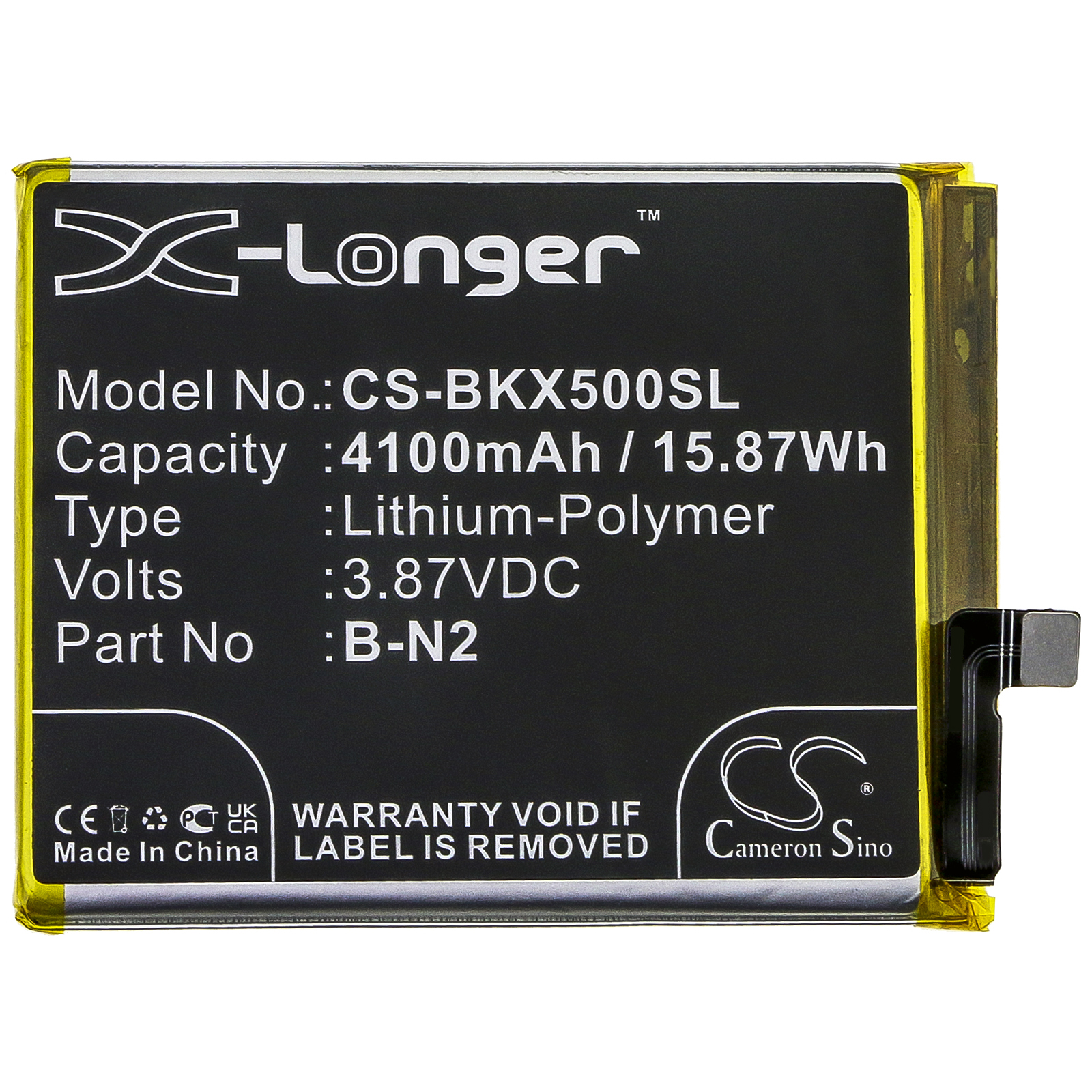 B N2 VIVO V2001 X50 B-N2 Replacement Battery 4100mAh