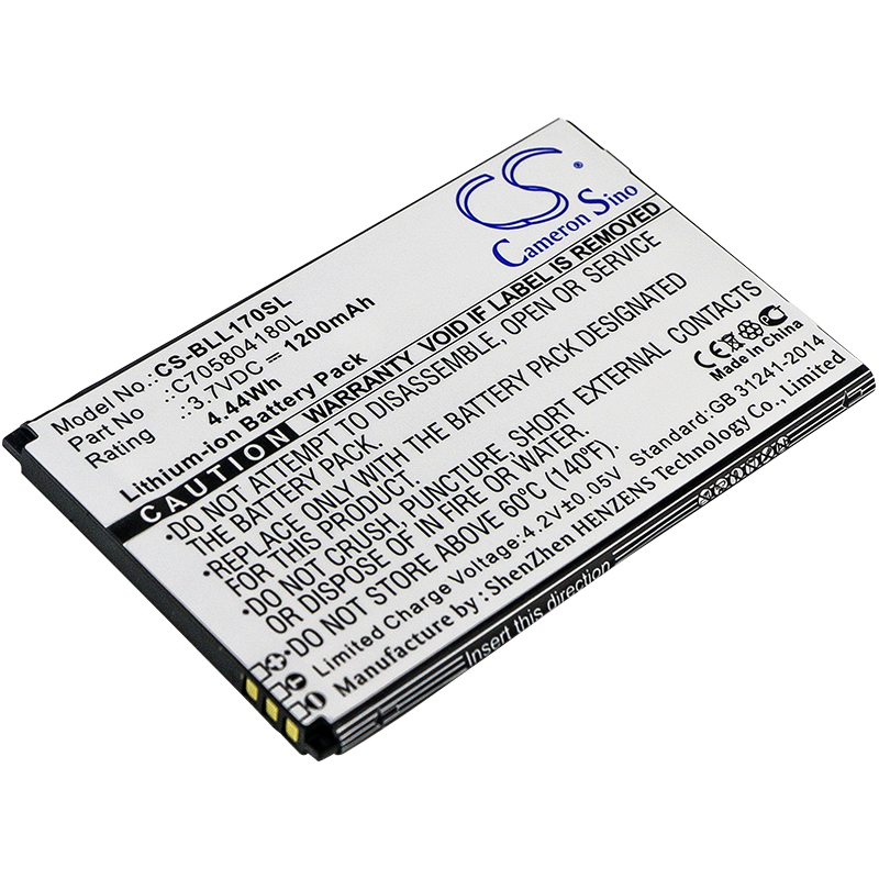 BLU L170i Life Play 2 Replacement Battery 1200mAh