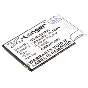BLU A190P Advance A6 S610 Studio Mega C986241250L Replacement Battery 3200mAh
