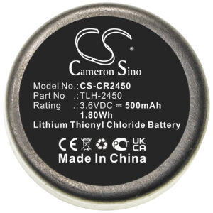 TLH 2450 Testo 184-T4 TLH-2450 Replacement Battery 500mAh