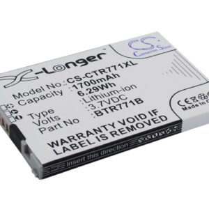 Casio C771 GzOne Commando C771 Verizon C771 Replacement Battery 1700mAh