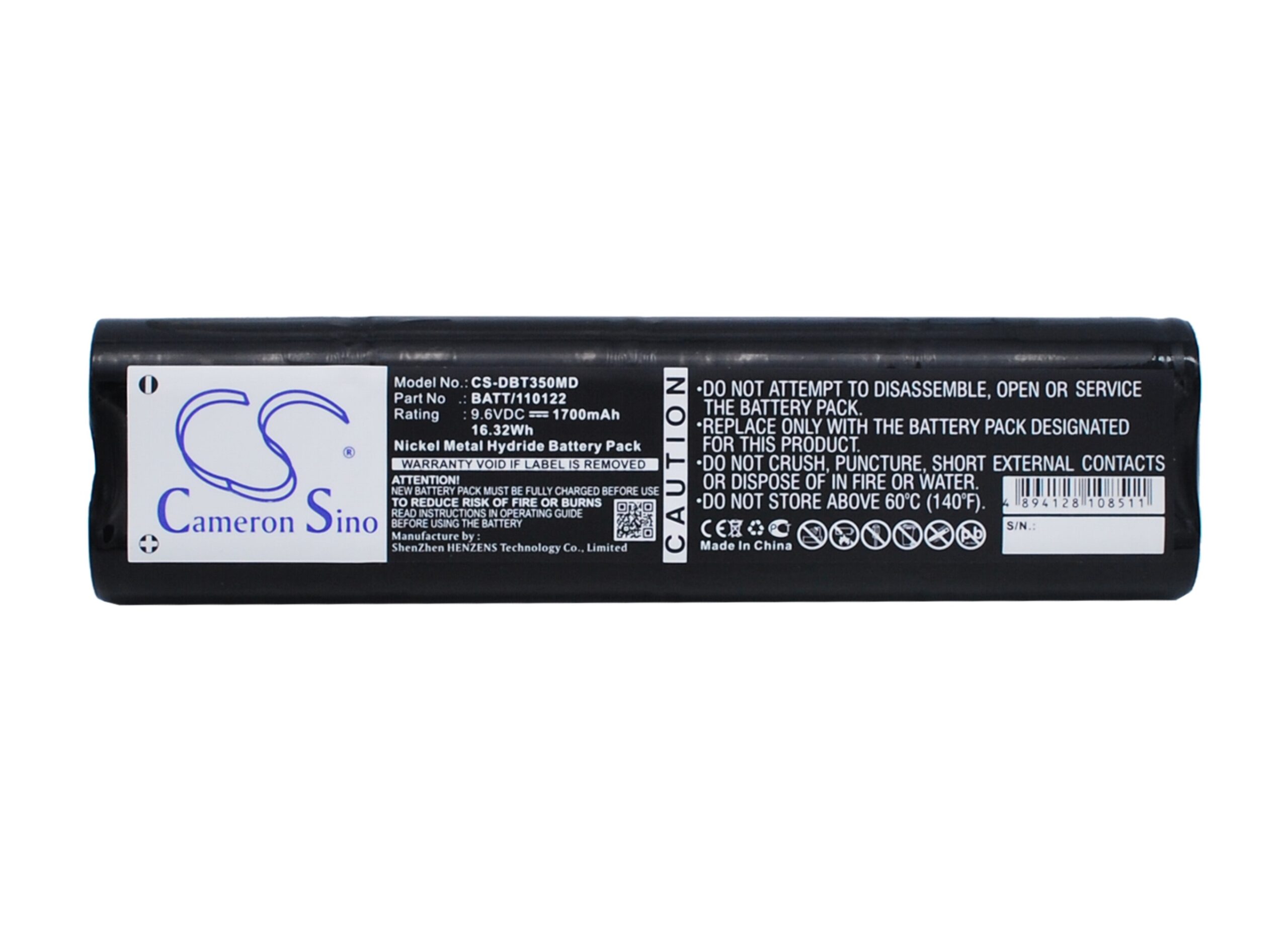 1700 mAh for Bioset 120122,BATT/110122