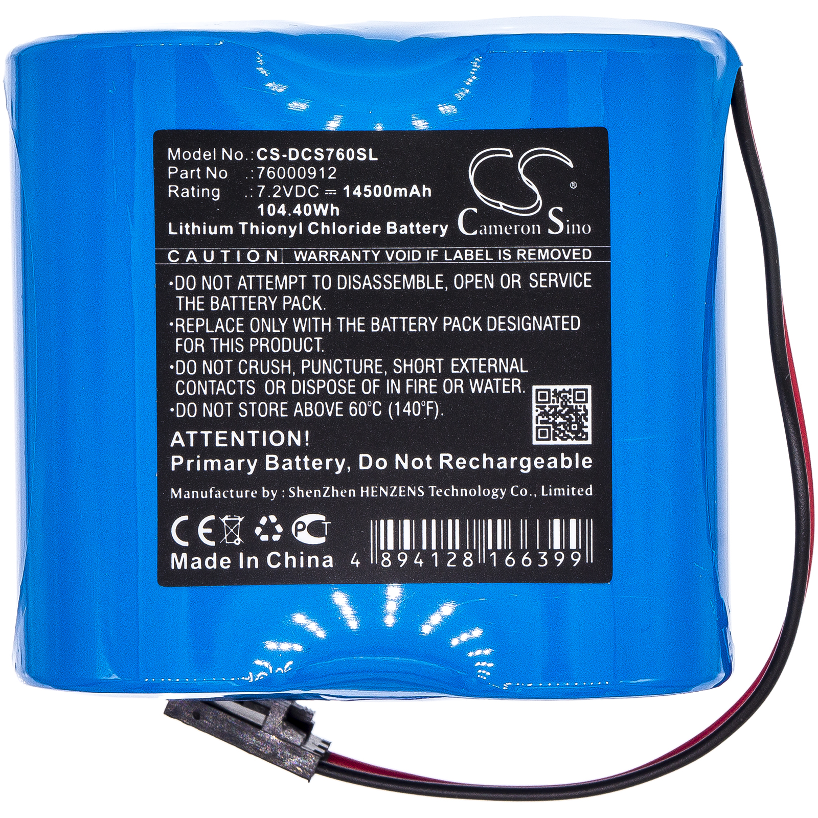 Digi Connect Sensor+ 76000912 Replacement Battery 14500mAh
