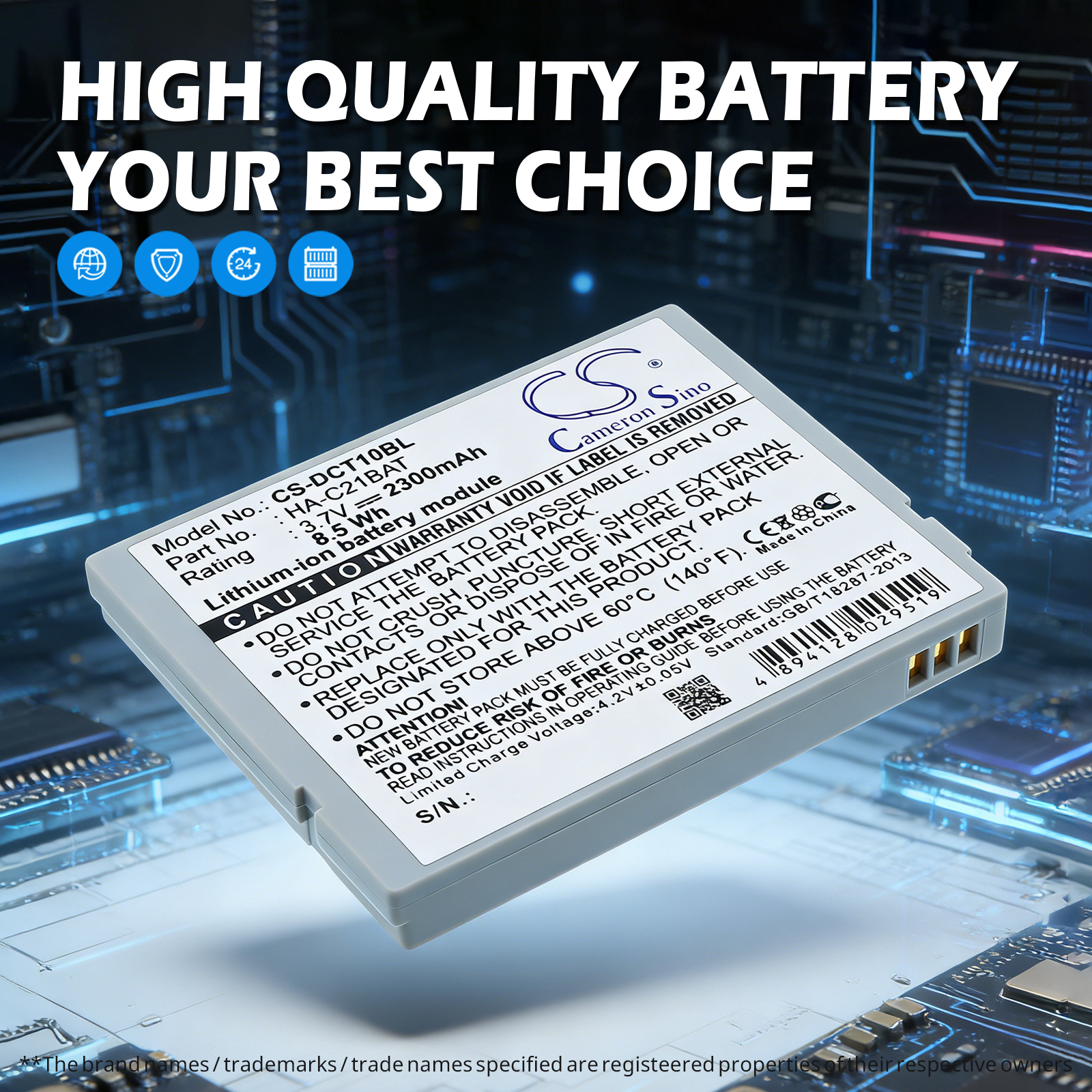 Casio IT10 HA-C21BAT Barcode Scanner Replacement Battery 2300mAh