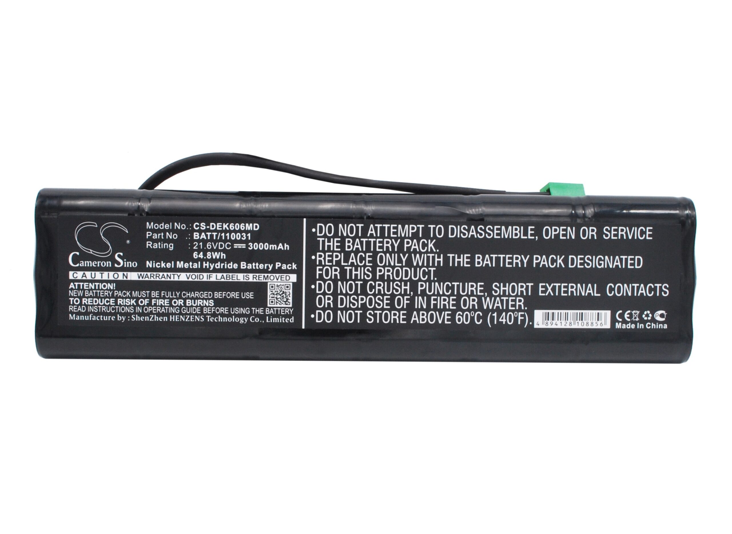 3000 mAh for Dimeq 120031,BATT/110031