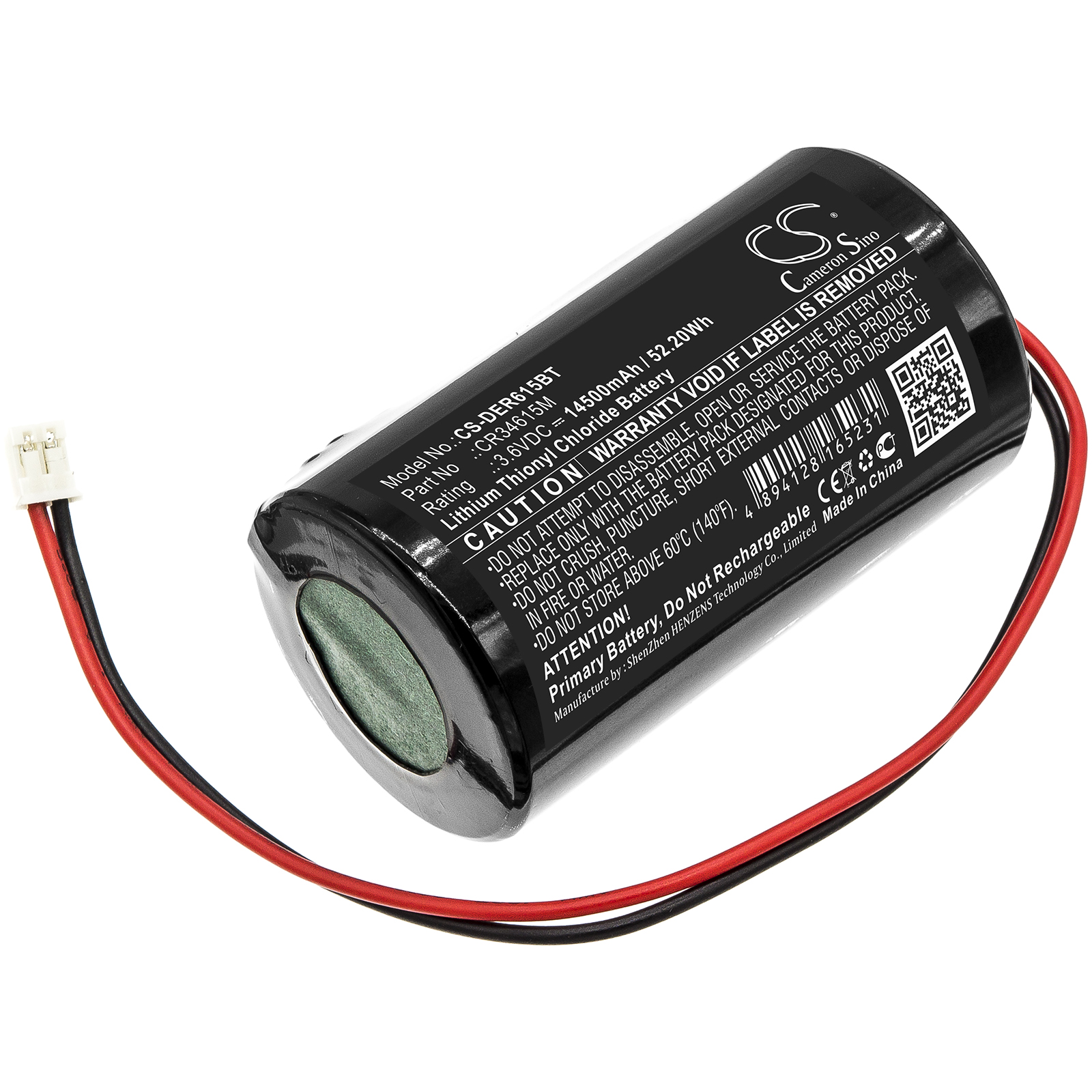 Pyronix CR34615M Security System Replacement Battery