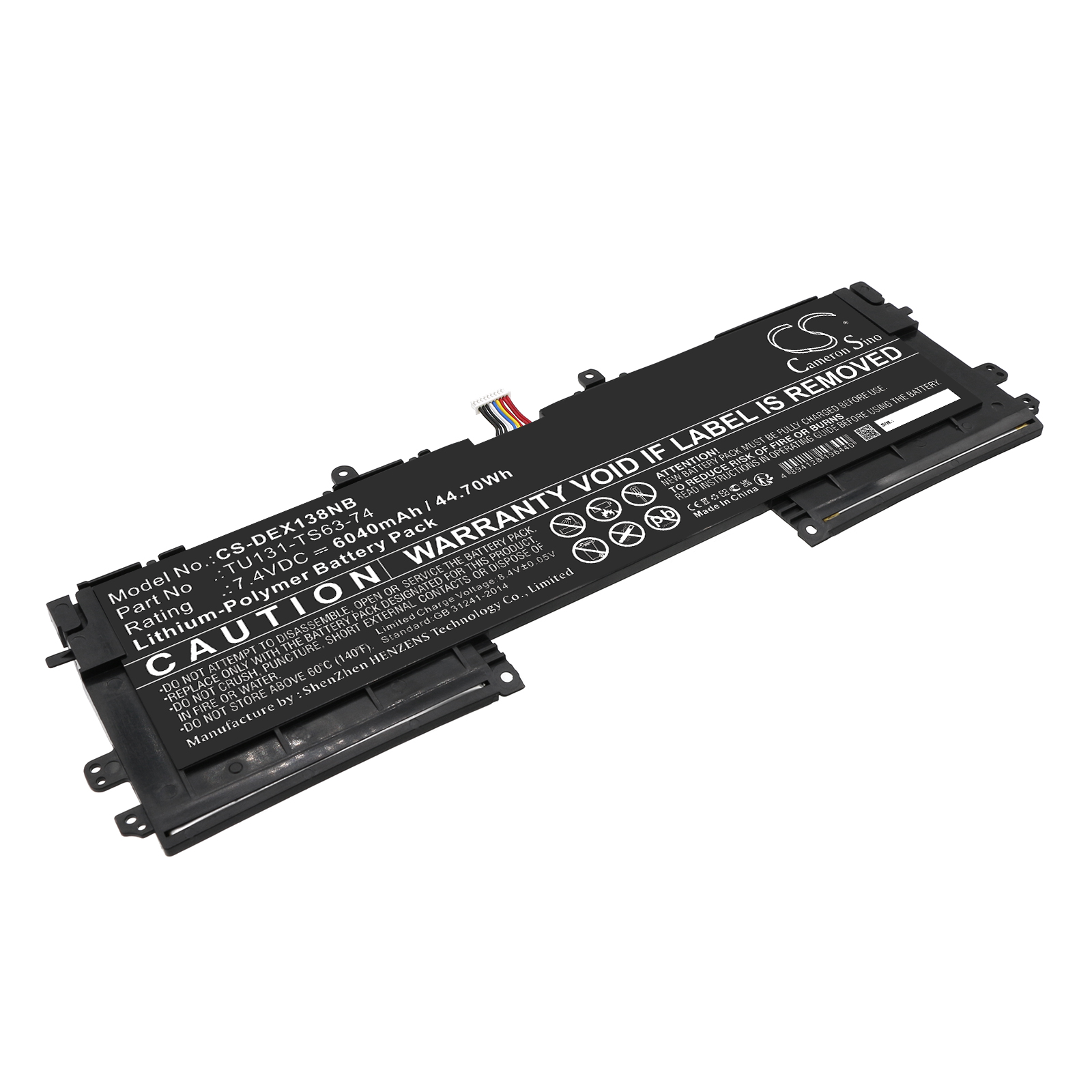 DELL Schenker S306 TU131 U13S881 Replacement Battery 6040mAh